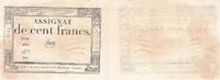 France 100 Francs 100 Francs France 1795 Ass.48a Variété avec le mot Creé -