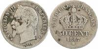  50 Centimes 1867 50 Centimes Napoléon III Tête Laurée s/s+ 74.85 元  ＋  70.69 元 运费