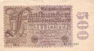 Allemagne 500 millions de Mark 500 Millions de Mark 1.09.1923 ss 11.54 US$  +  34.05 US$ shipping