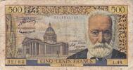 France 500 Francs 500 Francs Victor Hugo France 1954 sge / s 20.78 US$  +  34.05 US$ shipping