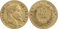  10 Francs 1867 10 Francs Napol&eacute;on III T&ecirc;te Laur&eacute;e ss 581.75 US$  +  34.05 US$ shipping