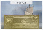 Belize 100 Dollars Man O´War (gold) in plastic envelope with certificate -