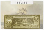 Belize 100 Dollars Brigg Whitby (gold) in plastic envelope with certificate -