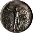 Swiss Switzerland Schweiz  Swiss 1889 Shooting Medal Cantons Luzern Silver XF Richter#867a