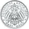 German SAXONY-ALBERTINE 1913 E 3 Mark UNC KM#1275