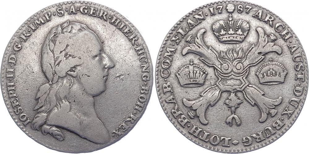 Österreich Niederlande Kronentaler 1787 Joseph II. VF- | MA-Shops