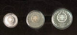 Griechenland Lot von 3 Stücken 1982 Leichtathletik Proof, gekapselt in Etui