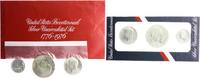 USA Lot von 2 Stücken Bicenentennial Silver Uncirculated Sets -