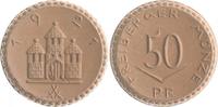 Sachsen - Freiberg 50 Pfennig, braunes Porzellan ohne Kreuz -