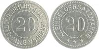 Mitteldeutsche Städte u. Provinzen - Halle 20 Pfennig Kleingeldersatzmarke, Bruckd. -Nietl-Bergau-Verein -