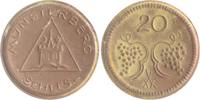 Schlesien - Münsterberg (Ziebice) 20 Pfennig, braunes Porzellan -
