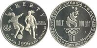 USA 1/2 Dollar Olympische Spiele 1996 in Atlanta - Fußballerinnen -