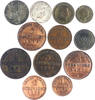 Brandenburg in den Marken - Preussen Lot von 12 Stücken o.J. Kleinmünzen vom Pfennig bis 2 1/2 Silbergroschen meist VF und beVFer