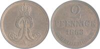 Braunschweig und Lüneburg - Hannover 2 Pfennig Georg V. 1851-1866 -