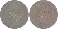 2 Pfennig 1831 C Braunschweig und Lüneburg - Hannover Wilhelm IV. 1830-1837 ss, Sf.