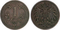 Österreich Lot von 2 Stücken 1 Heller 1897 und 2 Heller 1914 -