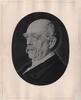 Bismarck Wandbild gedrucktes Stoff-Portrait -