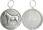 Tierdarstellung Versilberte Bronzemedaille Pferd -