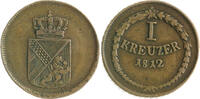 Kreuzer 1812 Baden Carl Ludwig Friedrich 1811-1818 ss