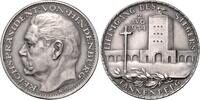 Medaillen von Karl Goetz Silbermedaille auf den Tod von Paul v. Hindenburg / Heimgang des Siegers -