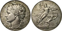 Frankreich Versilberte Bronzemedaille Dritte Republik 1870-1940 -