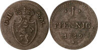 Hessen-Darmstadt Pfennig Ludwig I. 1806-1830, Variante: GH SM, -