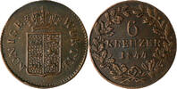 Würtemberg 6 Kreuzer Wilhelm I. 1816-1864 -