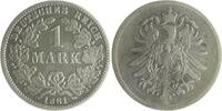 1 Mark 1881 G Kaiserreich  f.ss