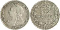Großbritannien 6 Pence Victoria 1837-1901 -