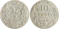Polen 10 Groszy Nikolay I. von Russland 1825-1855 -