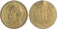 Personen Pappmedaille, goldbronziert Otto von Bismarck, a.s. 100. Geburtstag / Kriegsnotspende für Leipzig -