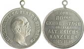 Personen Medaille, versilbert Otto von Bismarck, a.s. 80. Geburtstag -