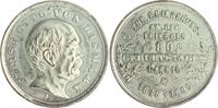 Personen Medaille, versilbert Otto von Bismarck, a.s. 80. Geburtstag - Wiesbadener Metallfabrik -