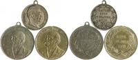 Personen Lot von 3 Stücken verschiedener Metalle Otto von Bismarck, a.s. Tod -