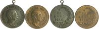 Personen Lot von 2 Stücken: Bronzemedaillen Otto von Bismarck, a.s. Tod -
