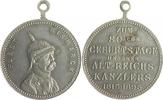 Personen Medaille, versilbert Otto von Bismarck, a.s. 80. Geburtstag -