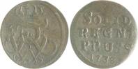 Brandenburg in den Marken - Preussen 1 Schilling Friedrich Wilhelm I. 1713-1740 -