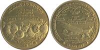 USA Bronzemedaille, vergoldet Redlands Coin Club, Erinnerung a.d. Ankunft russischer Flieger am 14.7.1937 -