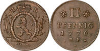 Hessen-Darmstadt 2 Pfennig Ludwig IX. 1768-1790 -