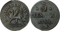 Rostock, Stadt 3 Pfennig -