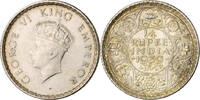 Britisch-Indien 1/4 Rupie George VI. 1936-1947 -