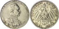Preußen 3 Mark Wilhelm II. 1888-1918, Regierungsjubiläum -