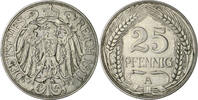 Kaiserreich Kleinmünzen 25 Pfennig -