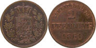 Bayern 2 Pfennig Maximilian II. Joseph 1848-1864 -