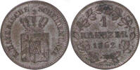 Bayern 1 Kreuzer Maximilian II. Joseph 1848-1864 -