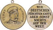 Personen Messingmedaille, graviert Otto von Bismarck, a.s. Reichstagsrede -