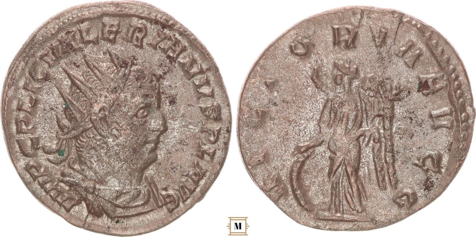 Roman Empire Antoninianus 253-260 Valerian I., VICTORIA AVGG, Victory ...