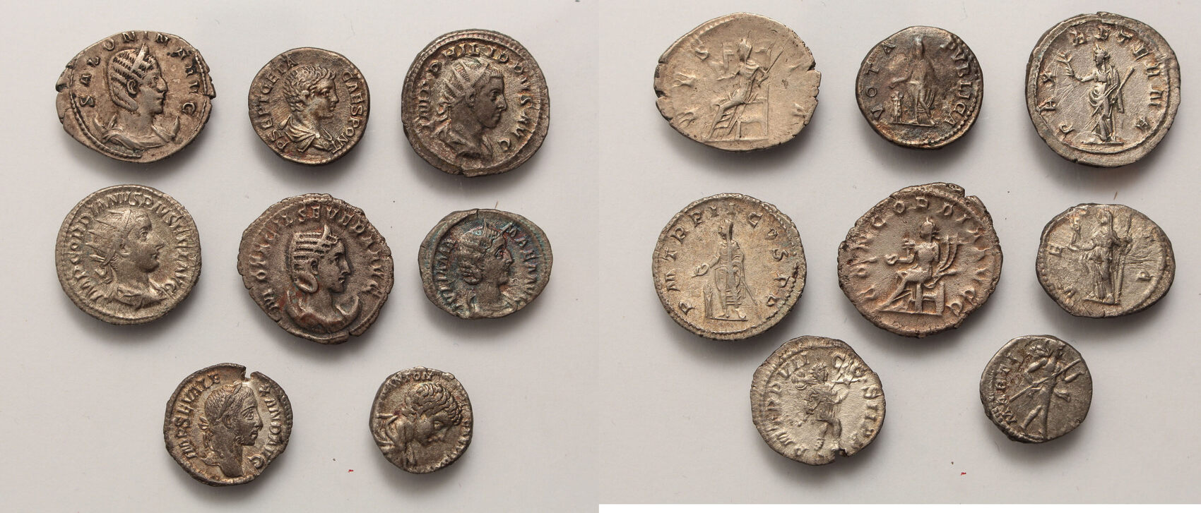 denarius, antoninianus variate 8 pcs lot of Roman Empire coins | MA-Shops