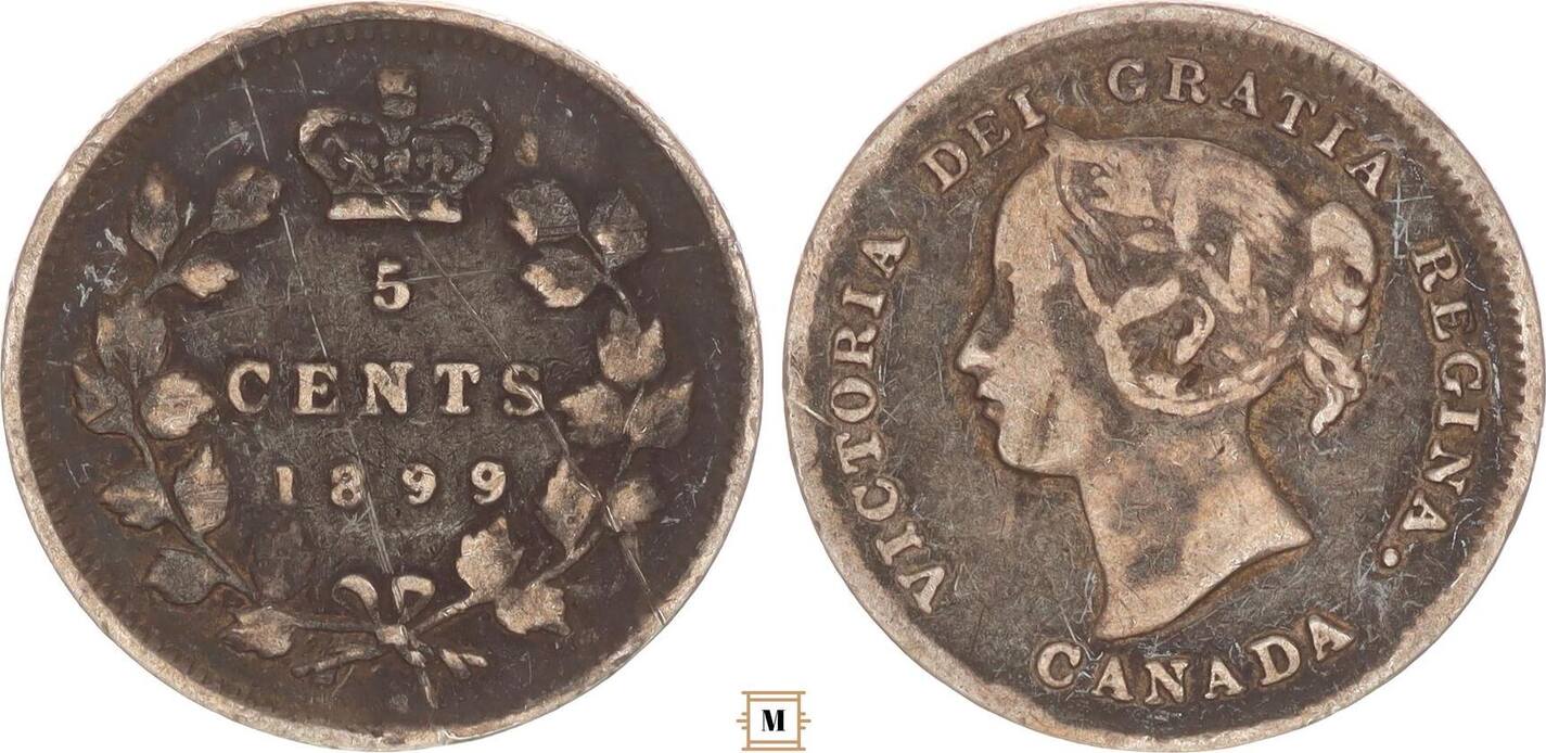Canada 5 cents 1899 Victoria