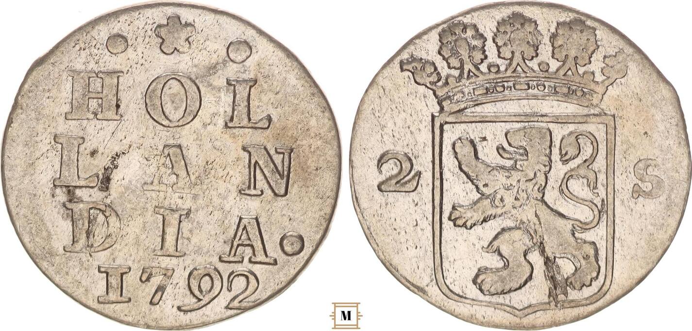 Netherlands 2 Stuivers 1792 Holland | MA-Shops